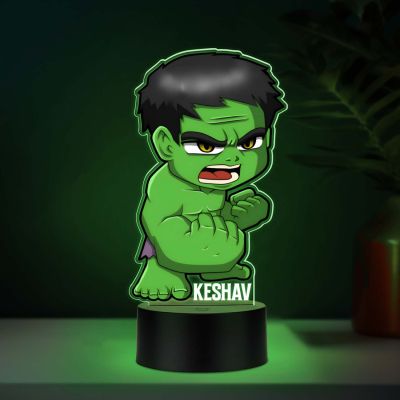 Personalized Hulk325 UV Print Multicolor 3D Illusion Night Lamp – Custom Name LED Light